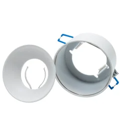 PORTAFARETTO TONDO INCASSO 70MM LUCE SOFFITTO CARTONGESSO LAMPADE LED GU10 GU5.3