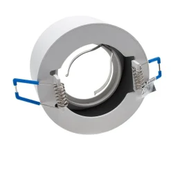 PORTAFARETTO TONDO INCASSO 70MM LUCE SOFFITTO CARTONGESSO LAMPADE LED GU10 GU5.3