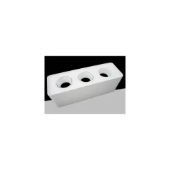 PORTAFARETTO TRIPLO ORIENTABILE DA SOFFITTO BIANCO PER FARETTO GU10 GU5.3 P34-B3
