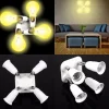 PORTALAMPADA ADATTATORE E27 4 IN 1 PER LAMPADE LAMPADINE ATTACCHI ORIENTABILI