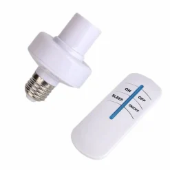 PORTALAMPADA WIRELESS CON TELECOMANDO E27 CASA UFFICIO PORTA LAMPADA