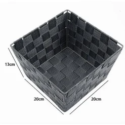 PORTAOGGETTI IN TESSUTO MULTIUSO ORGANIZER BAGNO CAMERA CUCINA 20X20X13 CM 79014