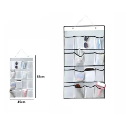 PORTAOGGETTI ORGANIZER APPENDERE PARETE 16 TASCHE IN TESSUTO BAGNO CAMERA 69593