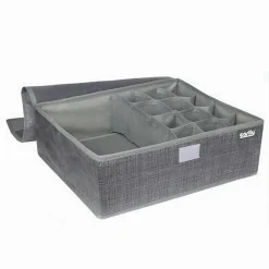 PORTAOGGETTI TESSUTO ORGANIZER CONTENITORE BIANCHERIA 13 POSTI 35X25X11CM 69721