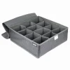 PORTAOGGETTI TESSUTO ORGANIZER CONTENITORE BIANCHERIA 12 POSTI 32X32X12 CM 69718