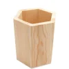 PORTAPENNE LEGNO ESAGONALE RF_64888 ORGANIZER H11.5CM PENNE CONTENITORE