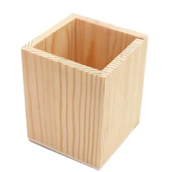 PORTAPENNE LEGNO RETTANGOLARE RF_64887 ORGANIZER 10X8CM PENNE MATITE CONTENITORE