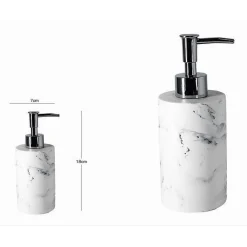 PORTASAPONE EFFETTO MARMO BIANCO PORTA SAPONE ESY_10379 DISPENSER SAPONE
