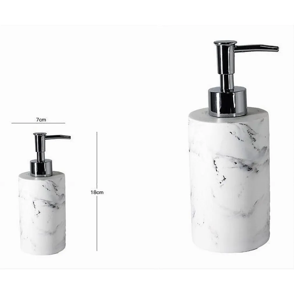 PORTASAPONE EFFETTO MARMO BIANCO PORTA SAPONE ESY_10379 DISPENSER SAPONE