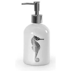 PORTASAPONE LIQUIDO DOSATORE SILVER 450 ML 8X18CM VETRO DECORI ASSORTITI 775666