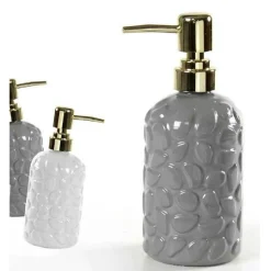 PORTASAPONE LIQUIDO DOSATORE ROCCIA DISPENSER 7X19CM IN VETRO VARI COLORI 785443