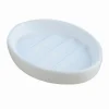 PORTASAPONE PORTA SAPONE SAPONETTA OVALE IN CERAMICA BIANCA ACCESSORI BAGNO 59344