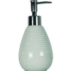 PORTASAPONE PORTA SAPONE CILINDRICO BIANCO ESY_10334 TRAMA RIGHE CERAMICA SAPONE