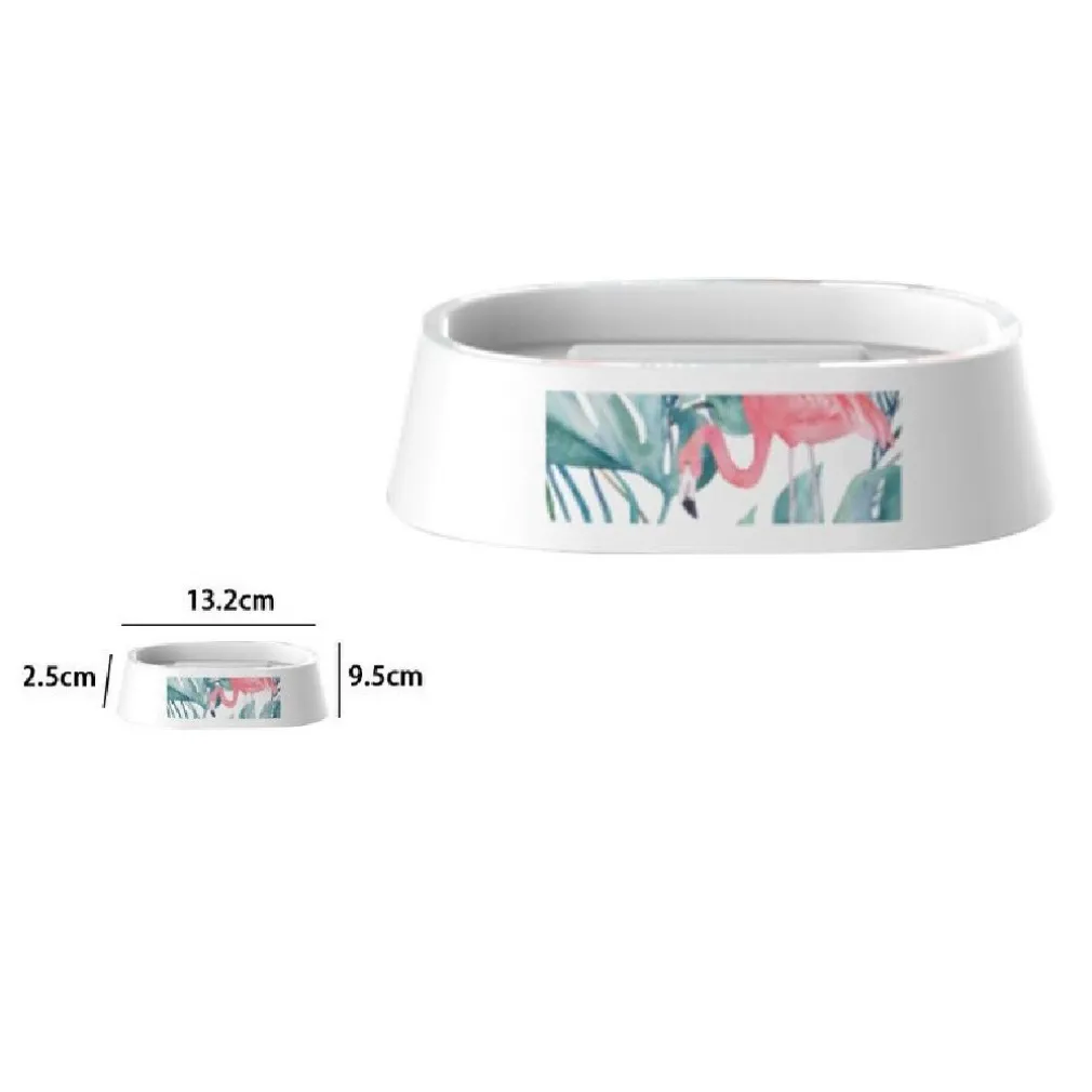 PORTASAPONE SAPONETTA ACCESSORIO PER BAGNO IN PLASTICA 13.2CM FENICOTTERI 69966