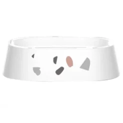 PORTASAPONE SAPONETTA BAGNO GRANIGLIA BIANCO MULTICOLORE IN PLASTICA 13.2CM 69842