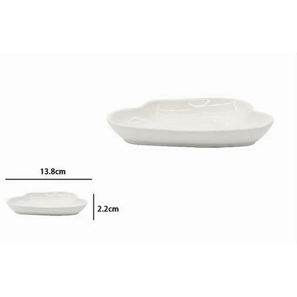 PORTASAPONE SAPONETTA CERAMICA BIANCO FORMA NUVOLA BAGNO ACCESSORIO ARREDO 79938