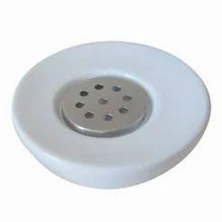 PORTASAPONE SAPONETTA COLORE BIANCO IN CERAMICA ACCESSORI ARREDO PER BAGNO 59871