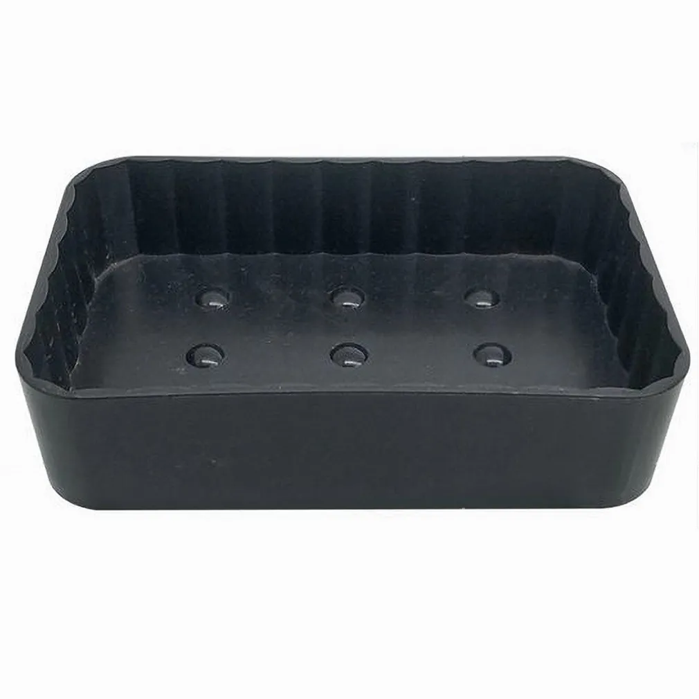 PORTASAPONE SAPONETTA DA BAGNO RETTANGOLARE GRIGIO SCURO RIGATO ACCESSORIO 79172