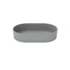 PORTASAPONE SAPONETTA DA BAGNO IN PLASTICA ACCESSORIO GRIGIO 13X8.5X2.5 CM 69856