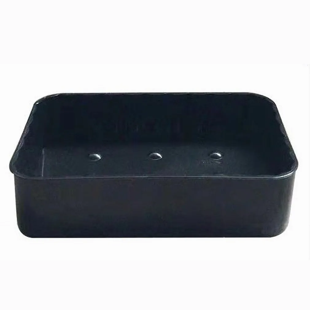 PORTASAPONE SAPONETTA DA BAGNO RETTANGOLARE NERO RIGATO ACCESSORIO ARREDO 79196