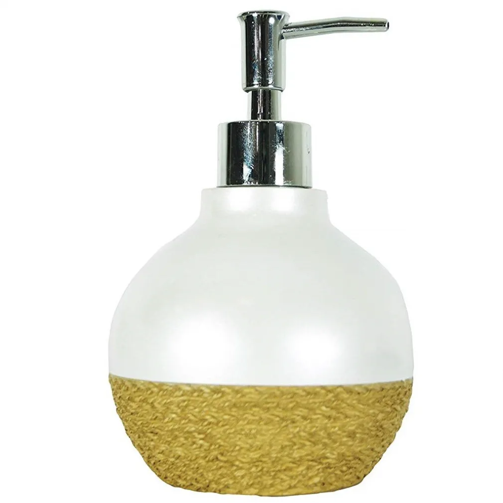 PORTASAPONE SFERICO BIANCO PERLA PORTA SAPONE ESY_10375 DISPENSER SAPONE