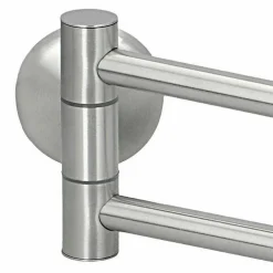 PORTASCIUGAMANI DA PARETE BAGNO 2 BRACCI REGOLABILI PORTA ASCIUGAMANI IN ACCIAIO