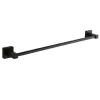 PORTASCIUGAMANI IN ACCIAIO INOX SINGOLO NERO DA 60 CM PER BAGNO DESIGN MODERNO