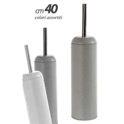 PORTASCOPINO BAGNO WC 40CM IN METALLO DECORO HAMMER VARI COLORI ASSORTITI 747632