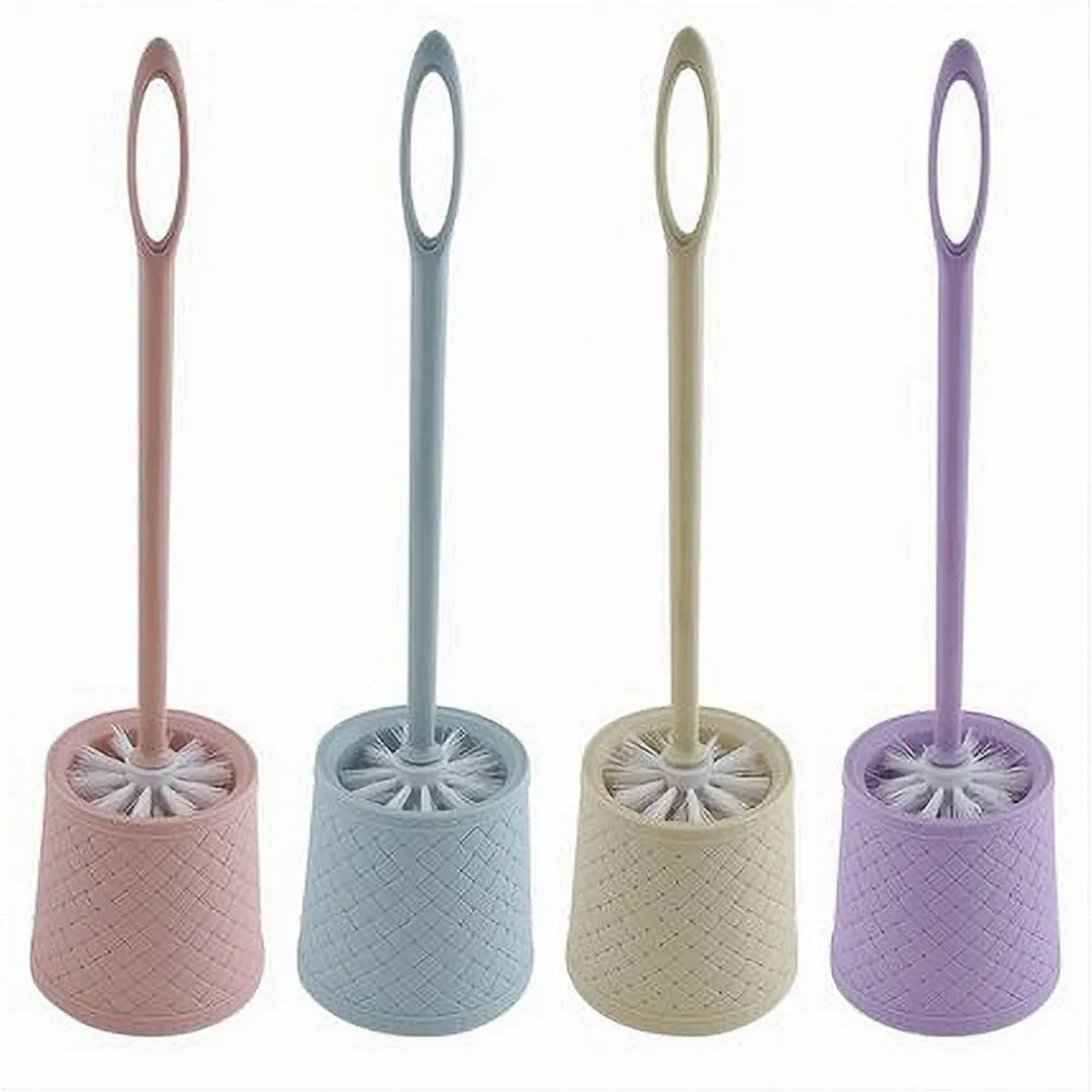 PORTASCOPINO COLORATO INTRECCIO RIGATO PER BAGNO WC TOILETTE CON SCOPINO 87268