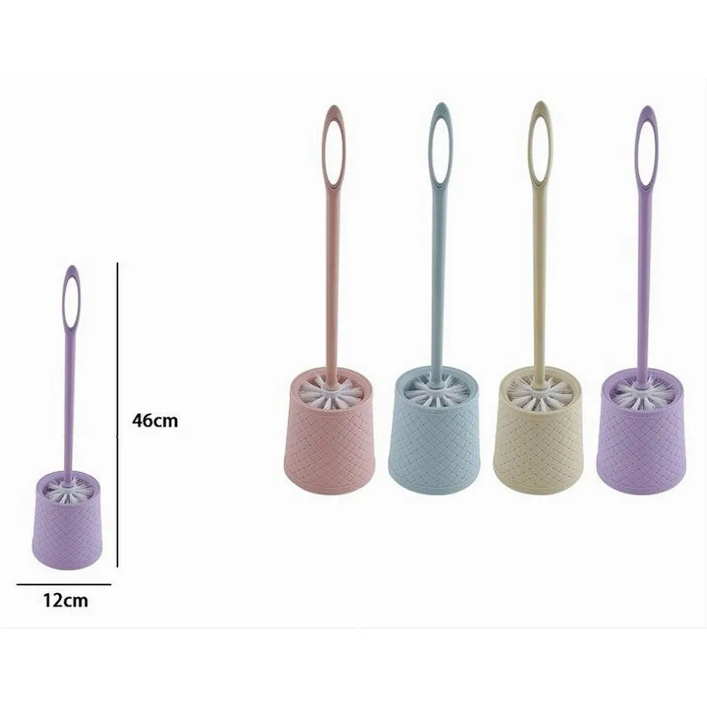 PORTASCOPINO COLORATO INTRECCIO RIGATO PER BAGNO WC TOILETTE CON SCOPINO 87268