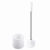 PORTASCOPINO CON EFFETTO RATTAN BIANCO PER BAGNO WC TOILETTE CON SCOPINO 79823