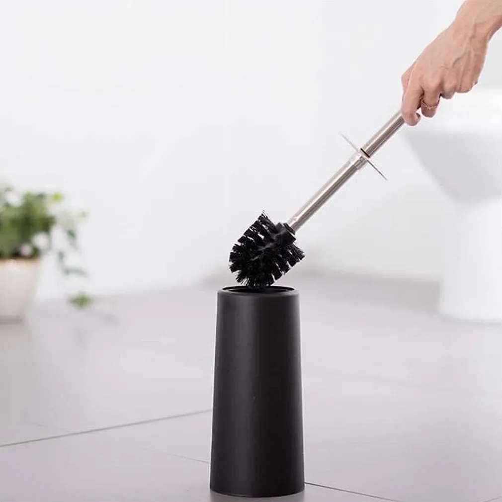 PORTASCOPINO DA TERRA BAGNO TOILETTE CON SCOPINO SPAZZOLA PER WC 2 COLORI 62305