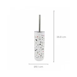 PORTASCOPINO GRANIGLIA IN PLASTICA BIANCO MULTICOLORE 9.1X26.8 CM SCOPINO 69843