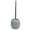PORTASCOPINO IN CERAMICA GRIGIO CON SCOPINO MODERNO ACCESSORI ARREDO BAGNO 79255