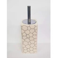 PORTASCOPINO IN CERAMICA SASSI MOSAICO SCOPINO SPAZZOLA SCOPETTINO DA BAGNO WC