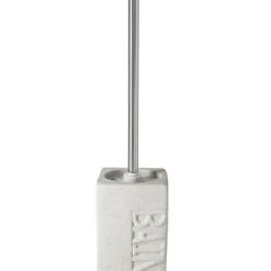 PORTASCOPINO IN CERAMICA BIANCO SCOPETTINO DA BAGNO WC EFFETTO PIETRA 40X11CM