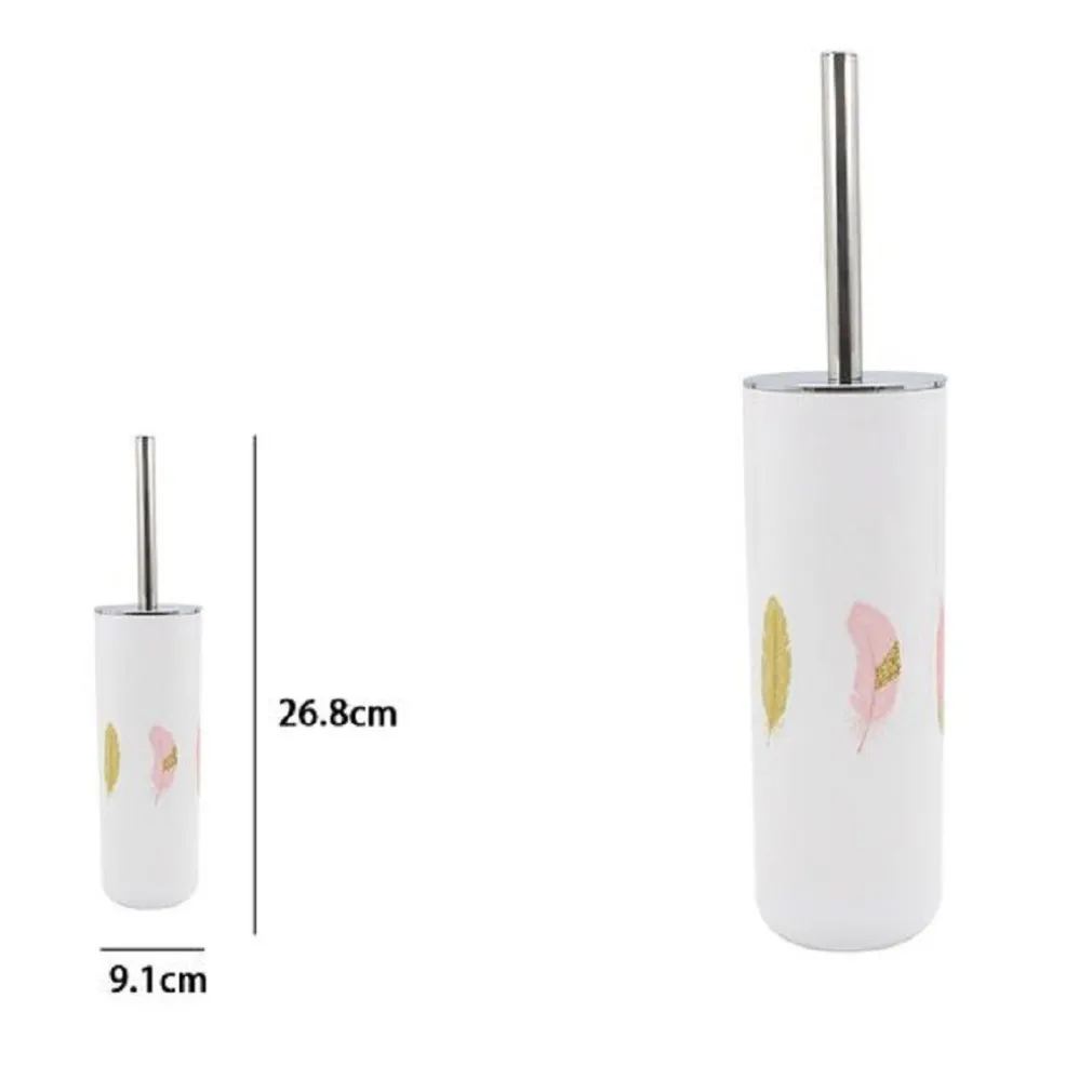 PORTASCOPINO IN PLASTICA BIANCO PIUME 9.1X26.8CM SCOPINO BAGNO WC TOILETTE 69802