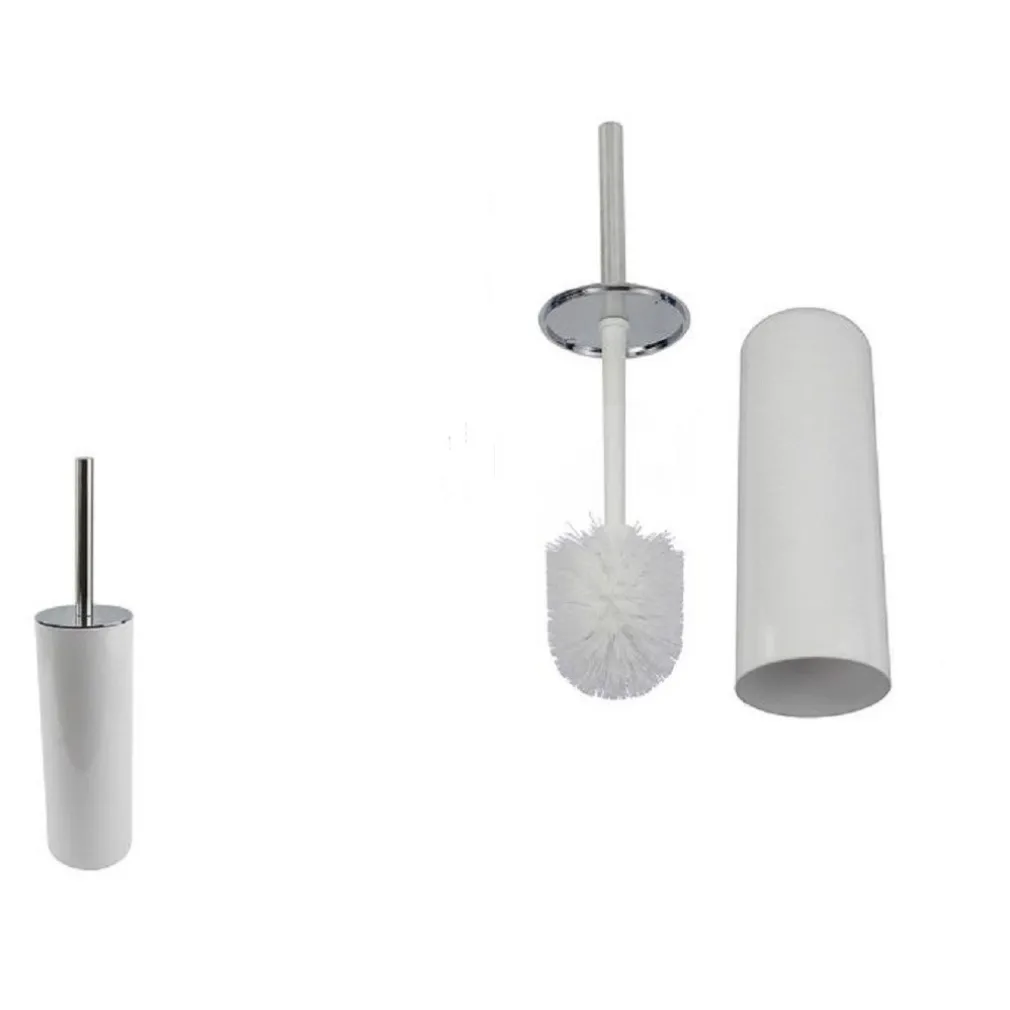 PORTASCOPINO PORTA SCOPINO CON SCOPETTINO WC BAGNO WATER BIANCO SILVER 69481