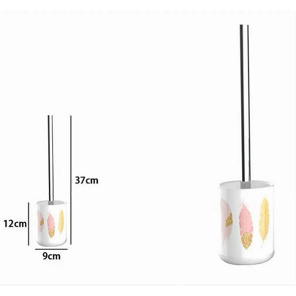 PORTASCOPINO PORTA SCOPINO BAGNO WC TOILETTE CON PIUME CON SCOPINO COMPLETO 69796