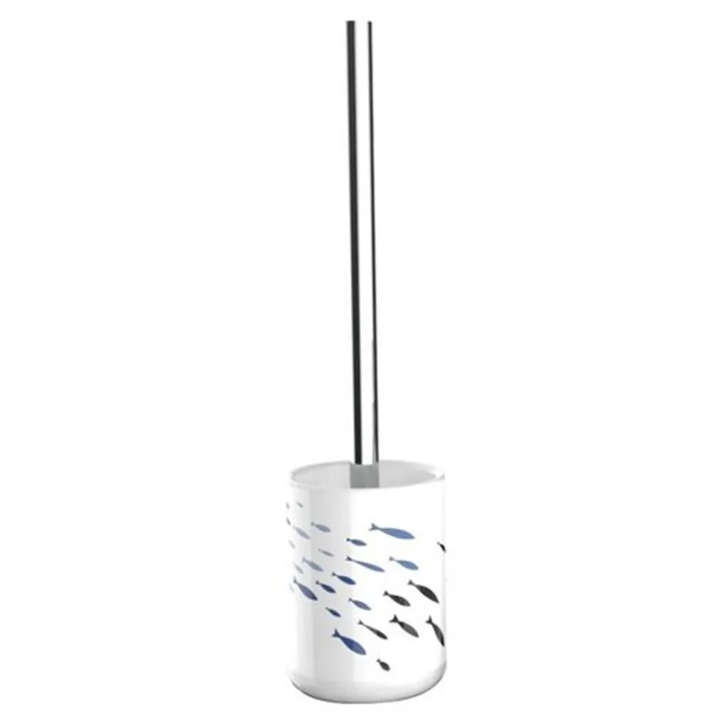 PORTASCOPINO PORTA SCOPINO BAGNO WC TOILETTE PESCIOLINI SCOPINO COMPLETO 69878