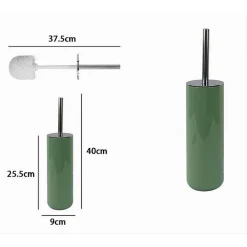 PORTASCOPINO PORTA SCOPINO CON SCOPETTINO WC BAGNO TOILETTE VERDE SILVER 79878