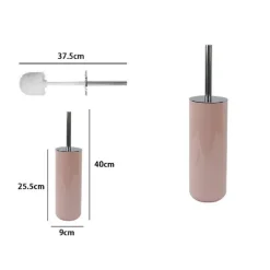 PORTASCOPINO PORTA SCOPINO CON SCOPETTINO WC BAGNO TOILETTE ROSA SILVER 79872