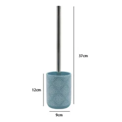 PORTASCOPINO PORTA SCOPINO BAGNO WC TOILETTE AZZURRO CON MAIOLICHE COMPLETO 87024