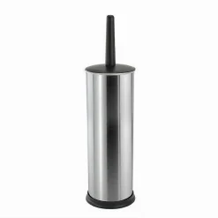 PORTASCOPINO PORTA SCOPINO BAGNO WC TOILETTE METALLO SCOPINO NERO 37X10CM 69443