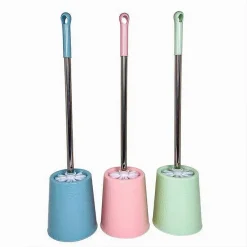 PORTASCOPINO ROTONDO COLORATO LAVORATO PER BAGNO WC TOILETTE CON SCOPINO 79466