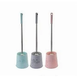 PORTASCOPINO ROTONDO DECORATO COLORATO PER BAGNO WC TOILETTE CON SCOPINO 59137