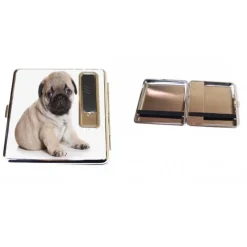 PORTASIGARETTE SIGARETTE + ACCENDINO ANTIVENTO RICARICABILE USB IN METALLO