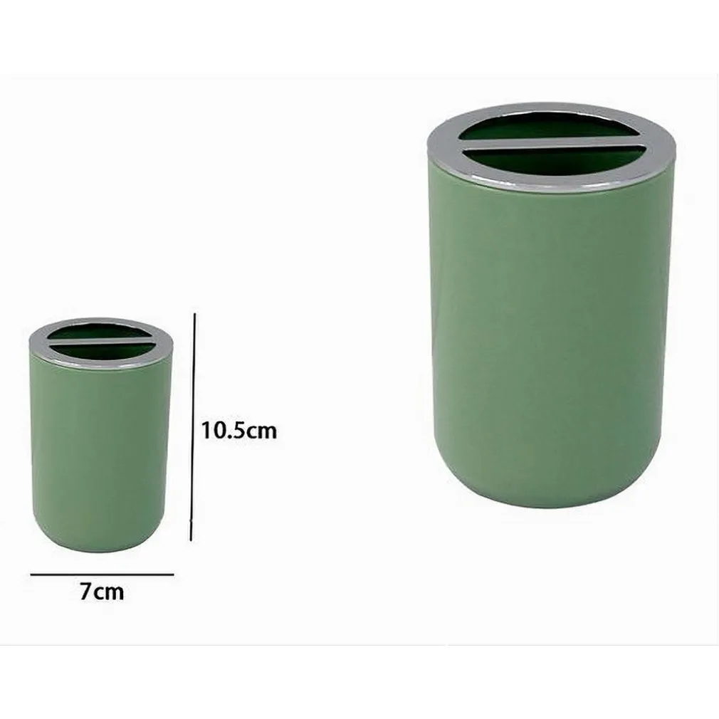 PORTASPAZZOLINI BICCHIERE ACCESSORIO BAGNO 2 FORI VERDE SILVER CONTENITORE 79875