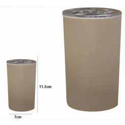 PORTASPAZZOLINI BICCHIERE DENTIFRICIO ACCESSORI ARREDO BAGNO TORTORA 3 FORI 79190