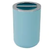 PORTASPAZZOLINI BICCHIERE ACCESSORI BAGNO 2FORI CELESTE SILVER CONTENITORE 79887